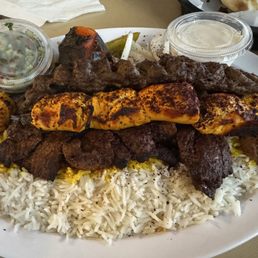 Beef Kabab, Koobideh & Chicken Kabab/soltani Special
