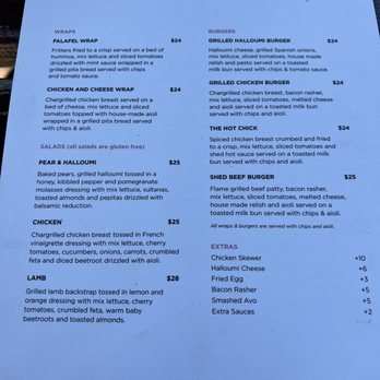 The Local Shed Cafe - Menu - Restaurants Near Me - Rouse Hill, NSW