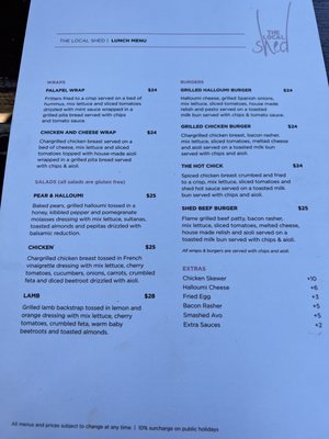 Menu photo 2 The Local Shed Cafe Rouse Hill, NSW