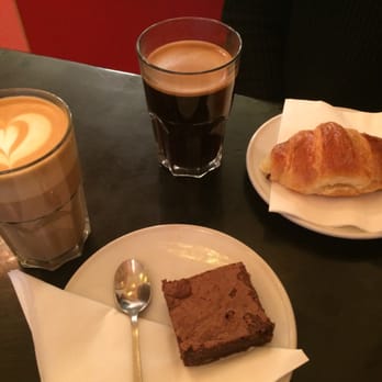 Risteriet - Latte + brownie, espresso + croissant. - Coffee & Tea Near Me - København K, 84 Risteriet - Latte + brownie, espresso + croissant. - Coffee & Tea Near Me - København K, 84