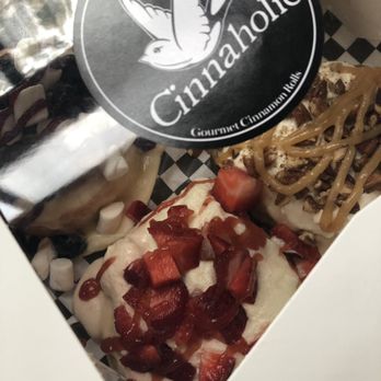 Cinnaholic - Strawberry Shortcake, elderflower power, and two Hand-Crafted Custom Cinnamon Rolls - Desserts Near Me - Seattle, Washington Cinnaholic - Strawberry Shortcake, elderflower power, and two Hand-Crafted Custom Cinnamon Rolls - Desserts Near Me - Seattle, Washington