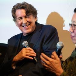 Director Cameron Crowe with journalist Ben Fong-Torres at True West.