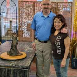 Village Center For the Arts - Sculpture made by Sharon our pottery teacher