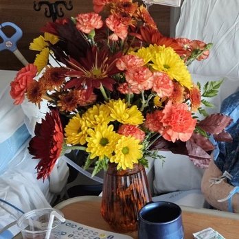 A Floral Fantasia / Galloway's Florist - Arrangement ordered as a fall theme/get well gift - Florists Near Me - Morgantown, West Virginia