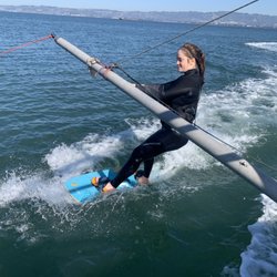 Learning to ride a board is an important part of KiteBoarding.