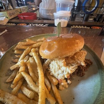 The Flipside Cafe - Justins Print Shop BBQ Sloppy Joe Sandwich - Breakfast & Brunch Near Me - Fort Mill, South Carolina The Flipside Cafe - Justins Print Shop BBQ Sloppy Joe Sandwich - Breakfast & Brunch Near Me - Fort Mill, South Carolina