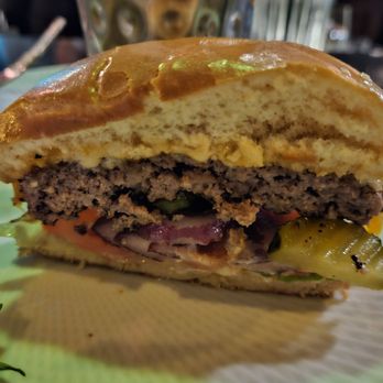 Broken Spell Lounge - Cross-section, Cheeseburger, $25 - Lounges Near Me - Anaheim, California