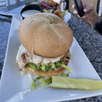 La Conner Seafood & Prime Rib - Chicken sandwich with a side salad - Seafood Near Me - La Conner, Washington