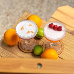 The Reserve on 1863 - Whiskey Sour (left)
Clover Club (right)