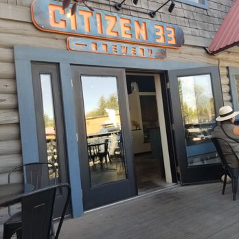 Citizen 33 Brewery - On the patio - Brewpubs Near Me - Driggs, Idaho
