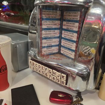 Astro Burger - . 25 cents to play a song, mini jukebox - Burgers Near Me - West Hollywood, California