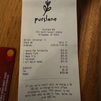 Purslane - receipt - Mediterranean Near Me - Milwaukee, Wisconsin Purslane - receipt - Mediterranean Near Me - Milwaukee, Wisconsin
