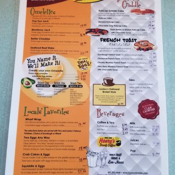 Loulou's Griddle In the Middle - The menu! - Breakfast & Brunch Near Me - Monterey, California Loulou's Griddle In the Middle - The menu! - Breakfast & Brunch Near Me - Monterey, California