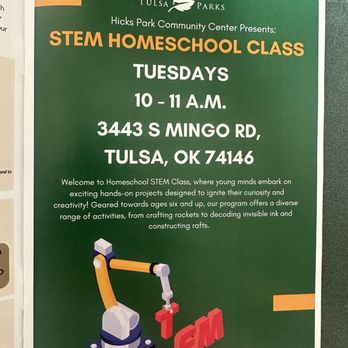 Hicks Community Center - Stem classes - Tulsa, Oklahoma