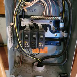 Adjust neutral bar and tighten lug screws/ test power source.