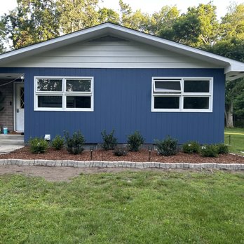 Pine Hill Nursery & Landscaping - New landscaping: Bowling Ball Boxwoods, Royalty Holly, and a Butterfly Bush. - Nurseries & Gardening Near Me - Kewadin, Michigan