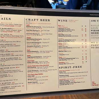 Eureka! - Drink menu - American Near Me - Clovis, California Eureka! - Drink menu - American Near Me - Clovis, California