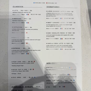 Origin Coffee - Menu - Coffee & Tea Near Me - Fresno, California Origin Coffee - Menu - Coffee & Tea Near Me - Fresno, California