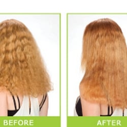 Crimson Mist Salon - Before and after Yuko Anti-Frizz Treatment