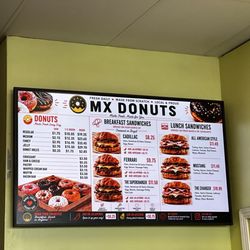 MX Donut - Menu