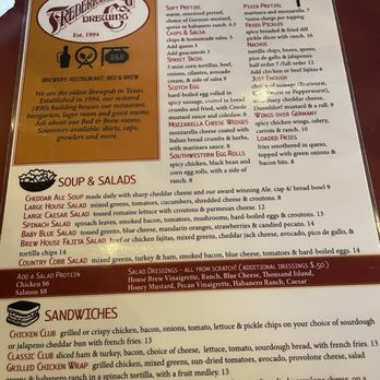 Fredericksburg Brewing - Menu - Breweries Near Me - Fredericksburg, Texas