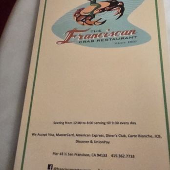 Franciscan Crab Restaurant - Seafood Near Me - San Francisco, California Franciscan Crab Restaurant - Seafood Near Me - San Francisco, California
