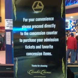The poor guy in front of us spent $53 on food and tickets for a matinee for 3 people! I think it's for their convenience!! The poor guy in front of us spent $53 on food and tickets for a matinee for 3 people! I think it's for their convenience!!