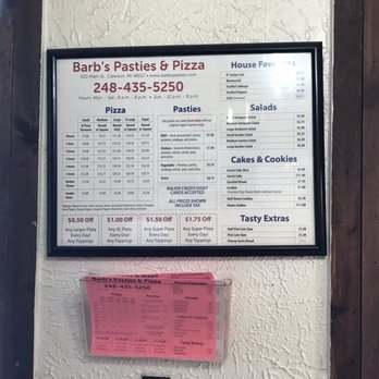 Barb's Pasties & Pizza - Pizza Near Me - Clawson, Michigan Barb's Pasties & Pizza - Pizza Near Me - Clawson, Michigan