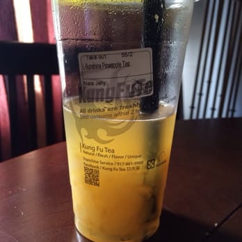 Kung Fu Tea - Sunshine PineappleTea w/ Nata jelly .... Refreshing on a hot summer day - Coffee & Tea Near Me - Flushing, New York Kung Fu Tea - Sunshine PineappleTea w/ Nata jelly .... Refreshing on a hot summer day - Coffee & Tea Near Me - Flushing, New York