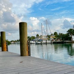 Nokomis Beach Public Boat Ramp - Boat dock area adjacent to the launch ramp