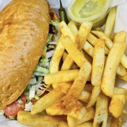 Tacosandwingsok - Asada Torta and Crispy Fries