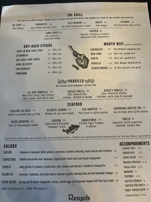 Menu photo 6 Renzo's Tampa, FL