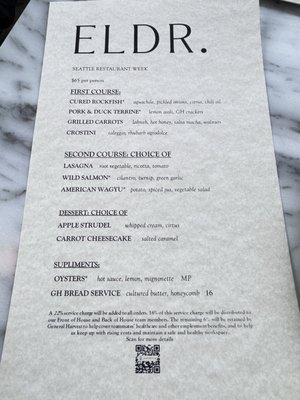 Menu photo 5 Eldr Seattle, WA Menu photo 5 Eldr Seattle, WA