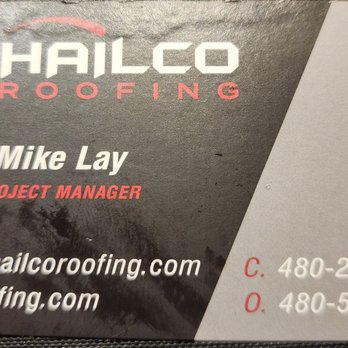 Hailco Roofing - Business card left behind with number that matches text message. - Roofing Near Me - Scottsdale, Arizona Hailco Roofing - Business card left behind with number that matches text message. - Roofing Near Me - Scottsdale, Arizona
