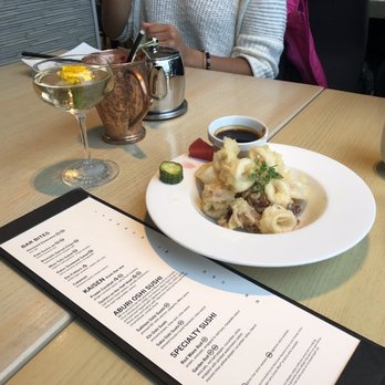 Miku - Calamari & the Tea, the Winter Mule and the Sake Ti-Ni - Japanese Near Me - Vancouver, British Columbia