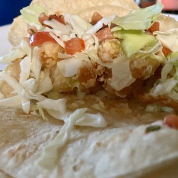 Surf Shack - Inside a tiger shrimp taco - New American Near Me - Tampa, Florida