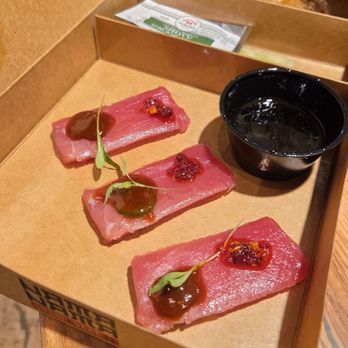 Nama Nama - Tuna Chili Crunch ($12.00) in to-go box - Sushi Bars Near Me - Las Vegas, Nevada
