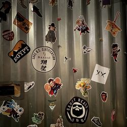 The Yakitori Bar - Wall with stickers