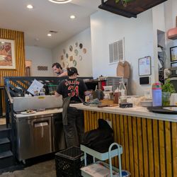 Cafe team rocking out orders!