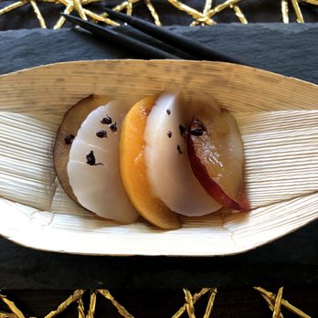 Tra An Cuisine - part of our trio of sashimi - Caterers Near Me
