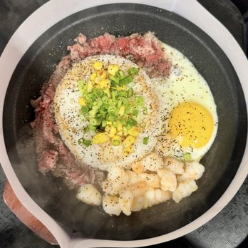 Yume x Sizzling - Beef and shrimp sizzling plate - Japanese Near Me - Pineville, North Carolina