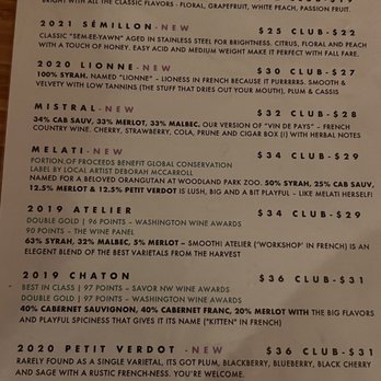 Welcome Road Winery - the menu for the tasting - Wineries Near Me - Seattle, Washington Welcome Road Winery - the menu for the tasting - Wineries Near Me - Seattle, Washington