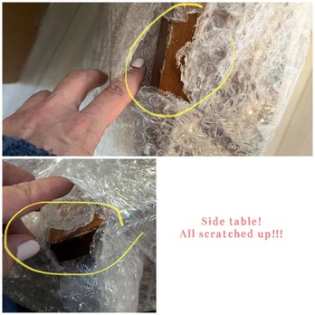 TierOne Movers - One of the tables....it was not wrapped. I had wrapped it...but they supposed to wrap in blanket - Movers Near Me - San Diego, California
