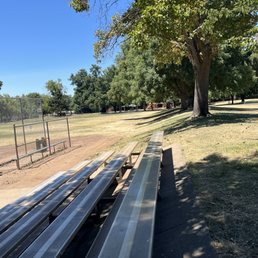 Ball field, bleachers Ball field, bleachers