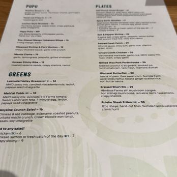 Mahi’ai Table - Menu - Cocktail Bars Near Me - Kapolei, Hawaii Mahi’ai Table - Menu - Cocktail Bars Near Me - Kapolei, Hawaii