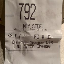 McDonald's - NO cheese taped on box....
