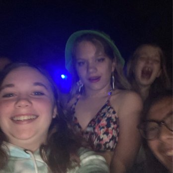 Weeki Wachee Springs - Me and friends in mermaid theater - Amusement Parks Near Me - Spring Hill, Florida