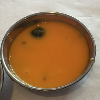 Curry Leaf - For dessert, fruit custard. Mango base with grapes floating about. Too sweet for me. - Indian Near Me - Albuquerque, New Mexico