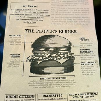 Citizen Burger Bar - Menu - Burgers Near Me - Charlottesville, Virginia