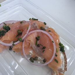 Superb lox sandwich